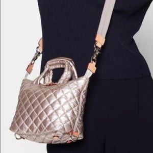 MZ Wallace quilted Micro Sutton crossbody bag.
